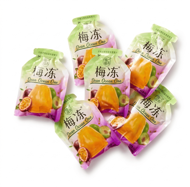 Конжак желе Liuliumei Fruit Jelly Green Plum and Passion Fruit Flavor 120г 11106 фото