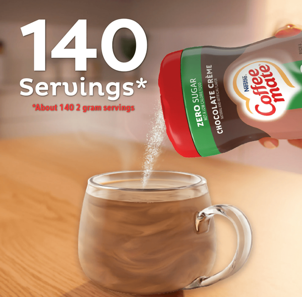 Сухие сливки для кофе Coffee Mate Chocolate Creme Creamer Sugar Free 289.1г 10310 фото