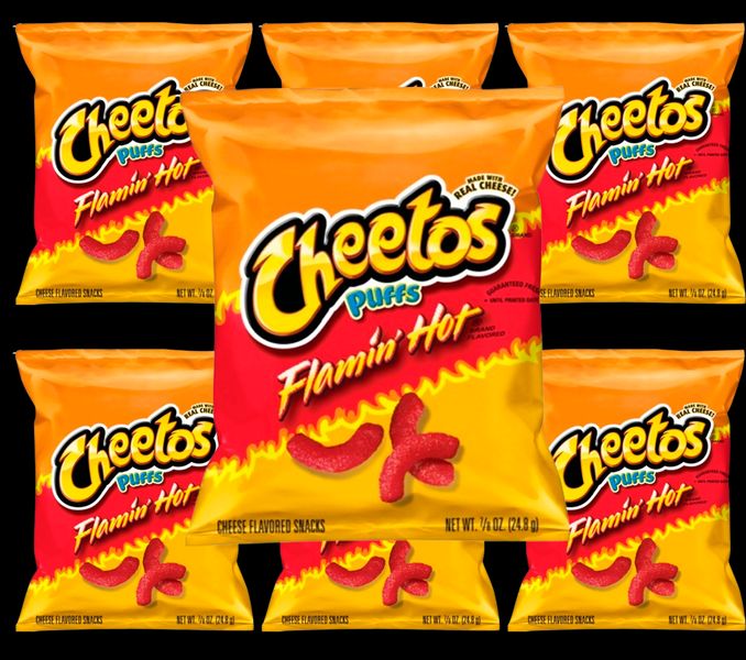 Чипсы Cheetos Flamin Hot Puffs 24.8г 6947 фото