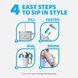 Термокружка с ручкой Cirkul All-Day StrawSip из нержавеющей стали Серая 1183 мл 7357 фото 5