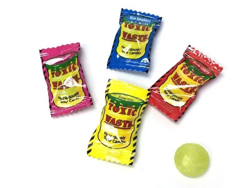 Жевательные конфеты Toxic Waste Hazardously Sour Bag 57г 6952 фото