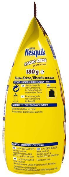 Какао напиток Nestle Nesquik Kakao-Keks 180г 9175 фото