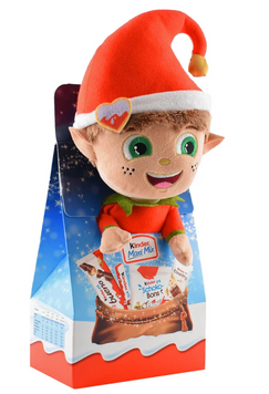 Новорічний набір солодощів з м&rsquo;якою іграшкою Ельф Kinder Maxi Mix 133г 7640 фото