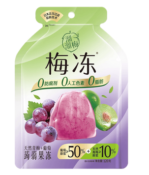 Конжак желе Liuliumei Fruit Jelly Grape and Green Plum Flavor 120г 11107 фото