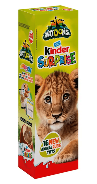 Набір шоколадних яєць Kinder Surprise Chocolate Natoons 4x20г 8975 фото