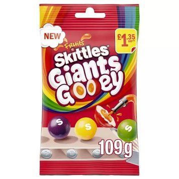 Драже Skittles Giants Gooey Pouch Bag 109g 6853 фото