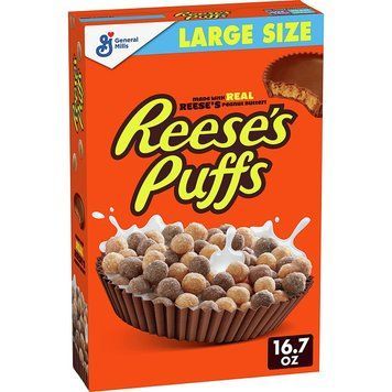 Сухой завтрак с арахисовой пастой Reese&rsquo;s Puffs 473g 1987 фото