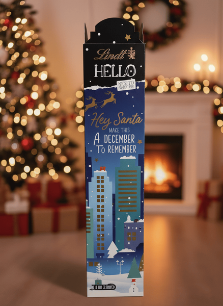 Адвент календар Lindt Chocolate Hello Xmas Tower Advent Calendar 235г 9962 фото