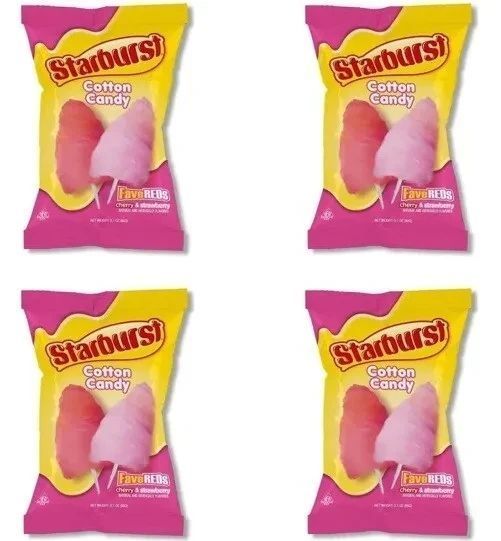 Сладкая вата&nbsp;Starburst Cotton Candy Cherry&Strawberry, 88г 6355 фото