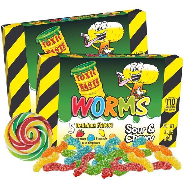 Жувальні цукерки Toxic Waste Gummy Worms 85г 6953 фото