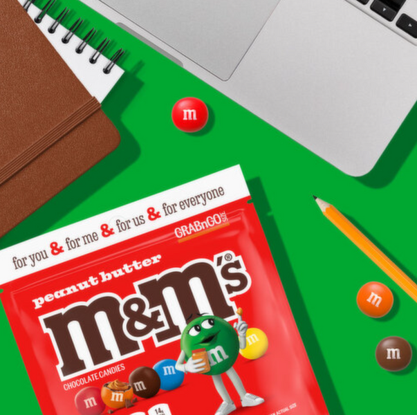 Драже M&M's Peanut Butter Milk Chocolate Candy 127г 8657 фото