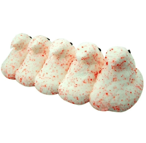 Маршмеллоу Peeps Candy Cane Marshmallow Chicks 42г 9715 фото