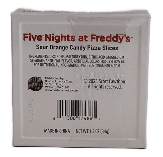 Кислые конфеты Five Nights at Freddy's Pizza Candy 34г 9476 фото