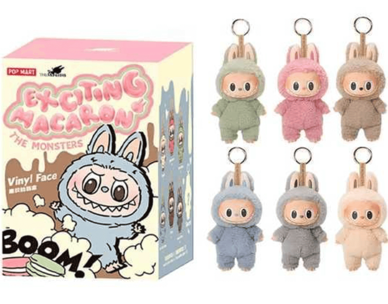 М'яка іграшка-брелок Labubu Pop Mart The Monsters Exciting Macaron Оригінал 1 серія, 1шт 8925 фото