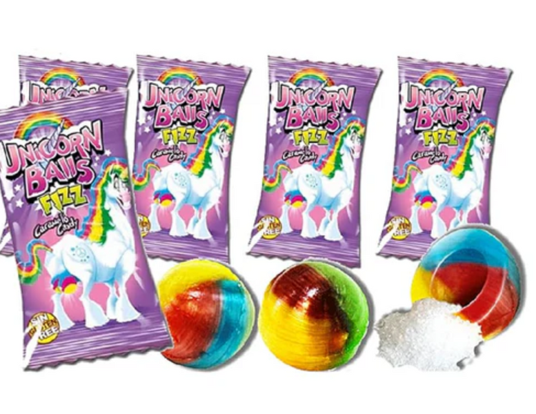 Цукерки Fini Unicorn Balls Fizz Candies 80г 8409 фото
