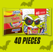 Набор шоколадных конфет Halloween Candy Snickers Skittles Twix Life Savers 40шт, 438г 9376 фото 2