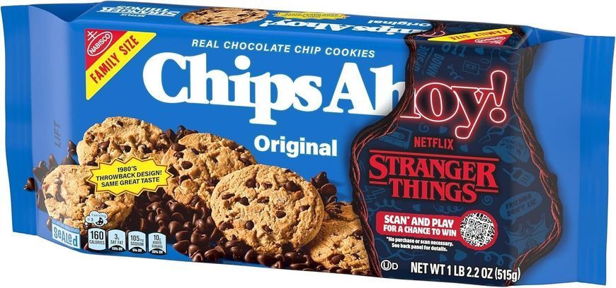 Печенье Chips Ahoy!​​​​​​​ Stranger Things Original Chocolate Chip Cookies 515г 9526 фото