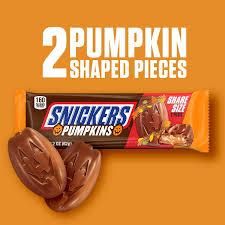 Шоколадні гарбузи Snickers Pumpkins Chocolate Halloween 62 г 7364 фото