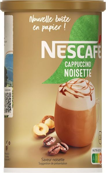 Растворимый кофе Nescafe Cappuccino Hazelnut Soluble Coffee с лесным орехом 270г 8708 фото