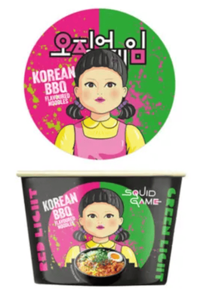 Лапша Squid Game Ramen BBQ Korean Noodles Игра в Кальмара 105г 8926 фото