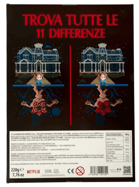 Адвент календарь Dolci Preziosi Stranger Things Chocolate Advent Calendar 220г 9764 фото