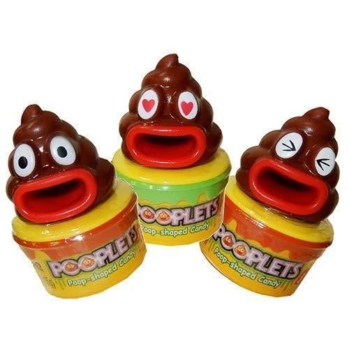 Конфеты с игрушкой Pooplets Poop Emoji Shaped Candy 12*15g 1250 фото