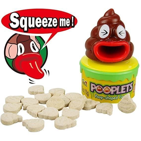 Конфеты с игрушкой Pooplets Poop Emoji Shaped Candy 12*15g 1250 фото