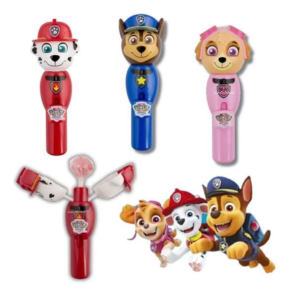 Контейнер-игрушка с леденцом Скай Paw Patrol Push N Twist Candy Pops 8 г 7438 фото