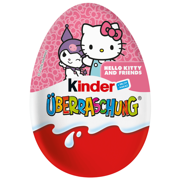 Шоколадні яйця Kinder Surprise Hello Kitty and Friends Eggs 4шт х 20г 11871 фото