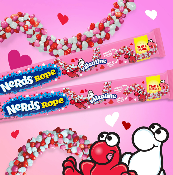 Жевательные конфеты Nerds Gummy Rope Valentines Day Cand 26г 10262 фото