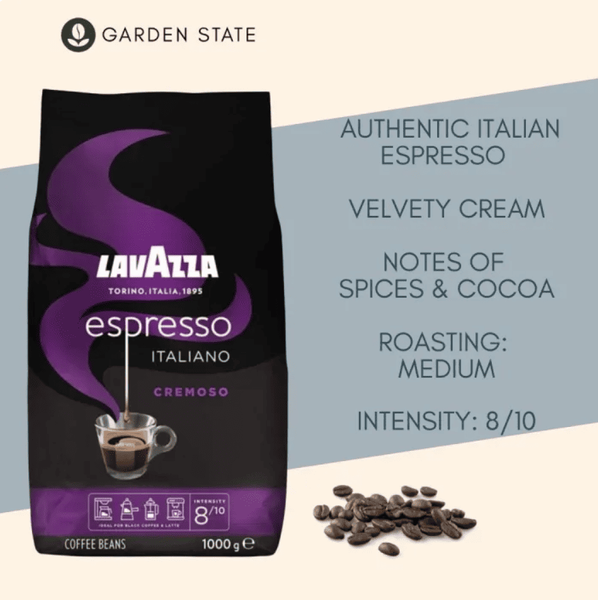 Кофе в зернах Lavazza Espresso Italiano Cremoso 1кг 10406 фото
