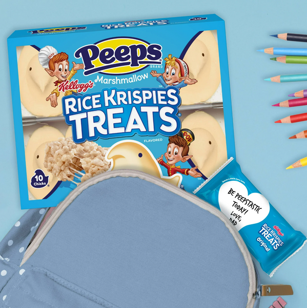 Маршмеллоу Peeps Kellogg's Rice Krispies Treat Flavored Marshmallow Chicks 10шт, 85г 8511 фото
