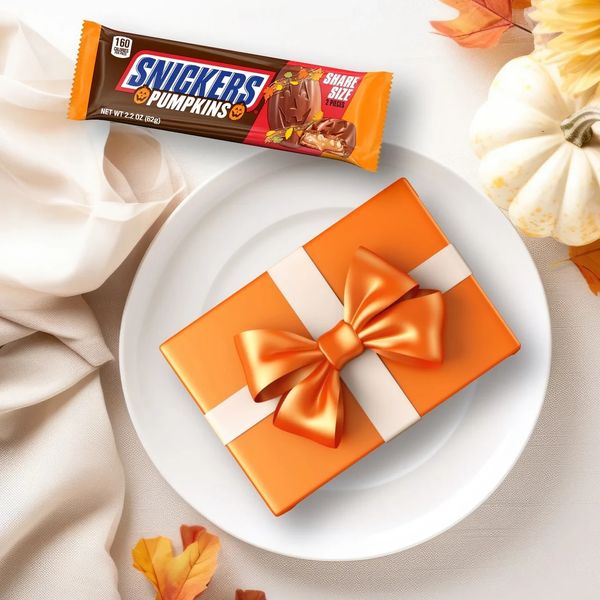 Шоколадні гарбузи Snickers Pumpkins Chocolate Halloween 62 г 7364 фото