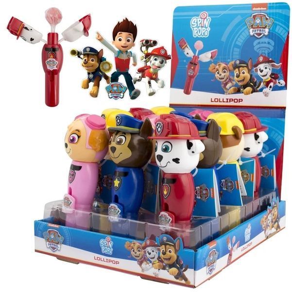 Контейнер-игрушка с леденцом Скай Paw Patrol Push N Twist Candy Pops 8 г 7438 фото