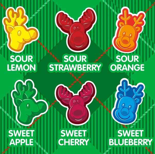 Жевательные конфеты Haribo Sweet and Sour Reindeer 325г 9813 фото