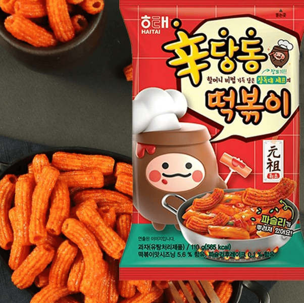 Снеки Haitai Hot Rice Cake Flavour Snack 110г 10756 фото