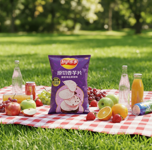 Чіпси Lay's Taro Chips Sea Salt Black Pepper Flavor 60г 11578 фото