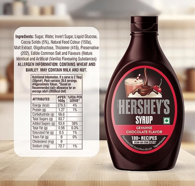 Шоколадний сироп Hershey's Syrup Chocolate Flavour 623г 9963 фото