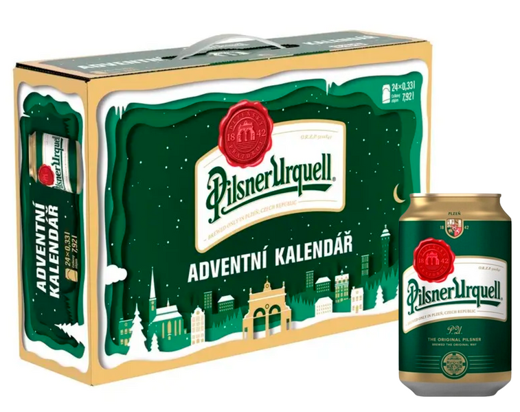Адвент-календар із пивом Advent Calendar with Pilsner Urquell Beer 24 x 330мл 7742 фото