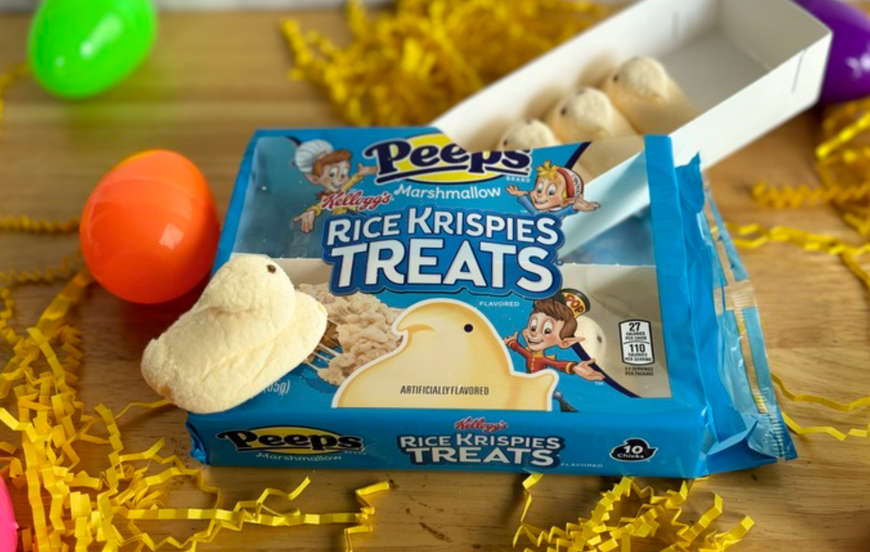 Маршмеллоу Peeps Kellogg's Rice Krispies Treat Flavored Marshmallow Chicks 10шт, 85г 8511 фото