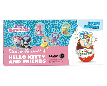 Шоколадные яйца Kinder Surprise Hello Kitty and Friends Eggs 3шт х 20г 11872 фото