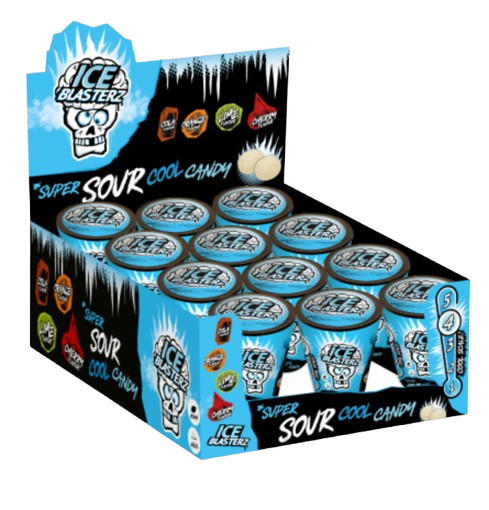 Кислі цукерки Brain Blasterz Ice Blasterz Super Sour Cool 45г 7979 фото