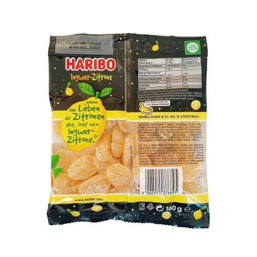 Жувальні цукерки Haribo Ingwer Zitrone 160г 8119 фото