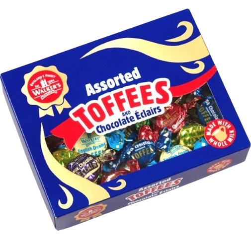 Подарочная коробка конфет Walker's Assorted Toffees & Chocolate Eclairs 350г 7940 фото