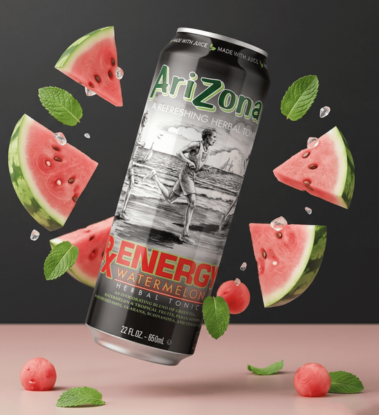 Энергетический напиток AriZona Energy Herbal Tonic Watermelon 650мл 11258 фото