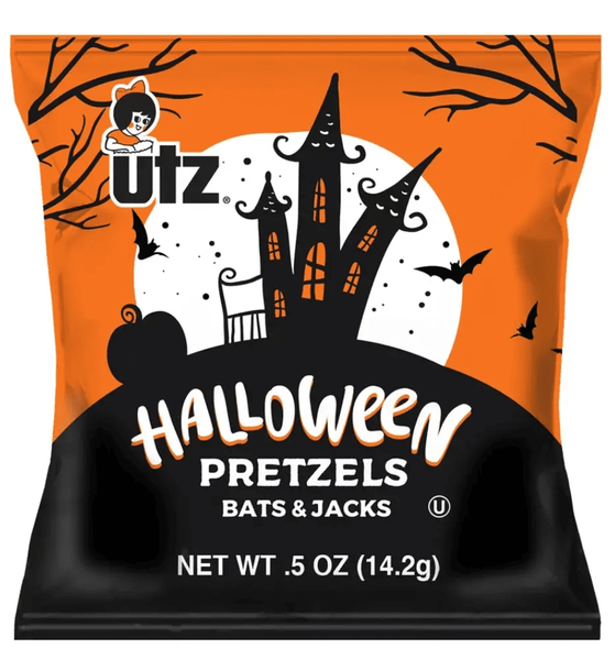 Крендельки Utz Halloween Pretzels Bats and Jacks Treats 2шт х 14.2г 9328 фото
