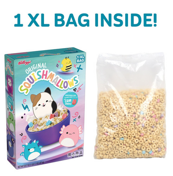 Сухий сніданок Kellogg's Squishmallows Breakfast Cereal Original with Marshmallows 328г 8266 фото