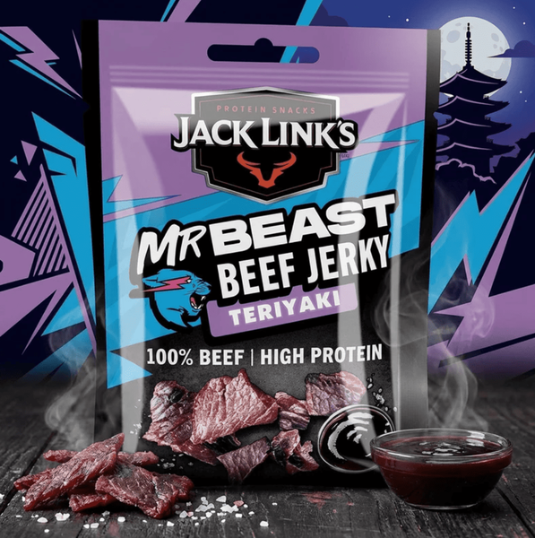 М&rsquo;ясні снеки Jack Link's MrBeast Beef Jerky Teriyaki 25г 11628 фото