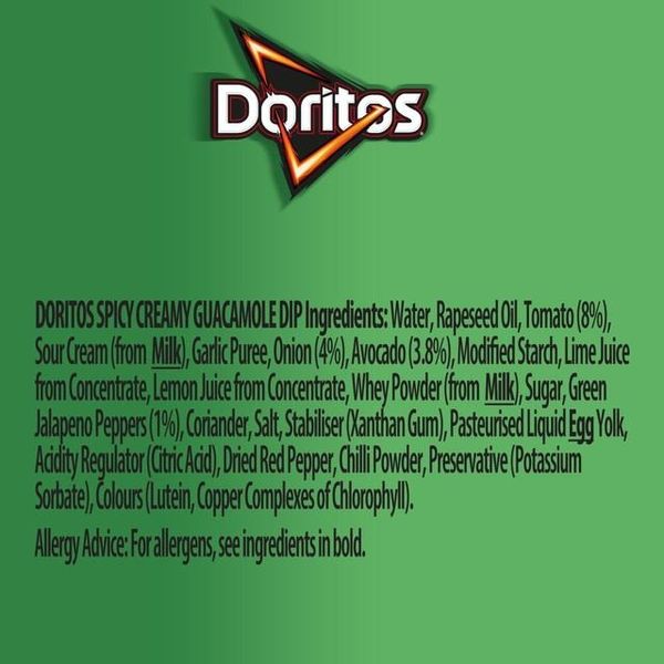 Соус для чіпсів Doritos Spicy Creamy Guacamole Sharing Dip 270g 5002 фото