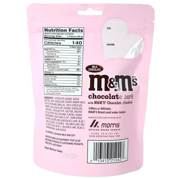 Драже M&Ms Milk Chocolate Bark Limited Edition,&nbsp;141г 6357 фото